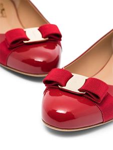 Ferragamo Vara ballerina's met strik - Rood