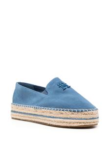 Tommy Hilfiger Espadrilles met logo-reliëf - Blauw