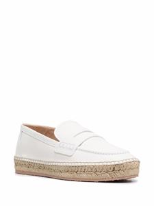 Gianvito Rossi Geweven raffia espadrilles - Wit