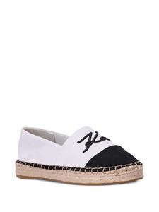 Karl Lagerfeld Espadrilles met geborduurd logo - Wit
