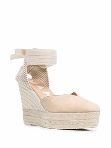 Manebi Hamptons espadrilles met veters - Beige