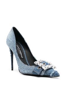 Dolce & Gabbana Pumps verfraaid met kristallen - Blauw