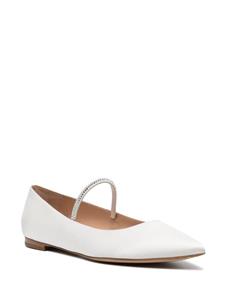 Gianvito Rossi Ballerina's met puntige neus - Wit