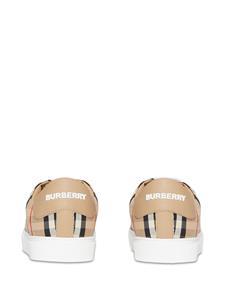 Burberry Sneakers met vintage ruit - Bruin