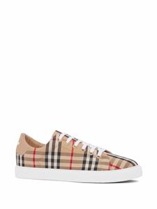 Burberry Sneakers met Vintage check - Beige