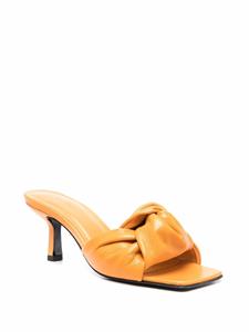 BY FAR Muiltjes met geknoopt detail - Oranje