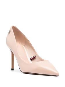 Tommy Hilfiger Pumps met monogram plakkaat - Beige