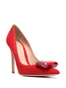 Gianvito Rossi Jaipur pumps met edelsteen - Rood