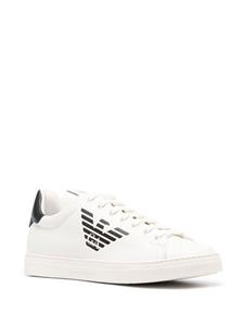 Emporio Armani Sneakers met logoprint - Wit