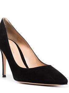 Gianvito Rossi zwarte gianvito 85 suède pumps