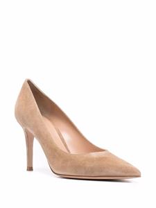 Gianvito Rossi Ricca suède pumps - Beige