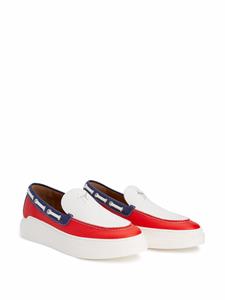 Giuseppe Zanotti Loafers met colourblocking - Wit