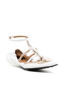 13 09 SR Tootsy leren ballerina's - Wit