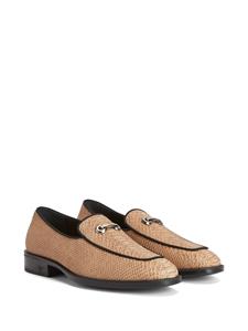 Giuseppe Zanotti Leren loafers - Bruin