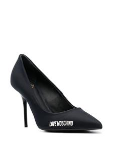 Love Moschino Pumps met logoprint - Zwart