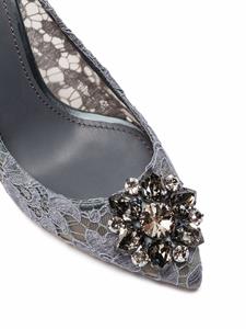 Dolce & Gabbana Taormina pumps met kristal - Grijs