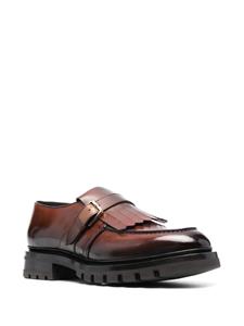 Santoni Loafers met franjes - Bruin