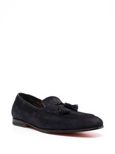 Santoni Loafers verfraaid met kwastje - Blauw