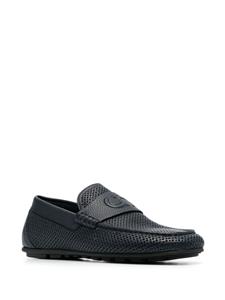 Casadei Loafers met logo-reliëf - Blauw