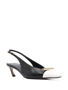 Lanvin Rita leren slingback pumps - Zwart