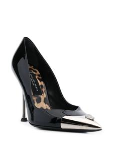 Philipp Plein Decollete pumps met kristallen doodskop - Zwart