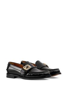 Gucci Loafers met logoplakkaat - Zwart