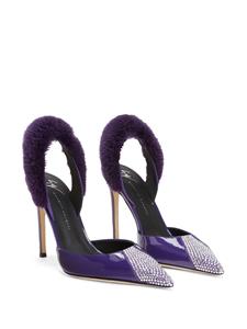 Giuseppe Zanotti Henriette pumps verfraaid met stras - Paars