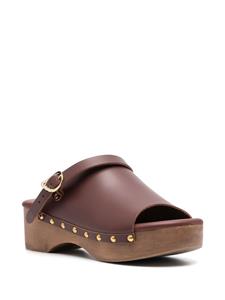 Ancient Greek Sandals Leren klompen - Bruin