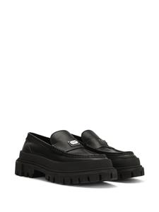 Dolce & Gabbana Loafers met logoplakkaat - Zwart