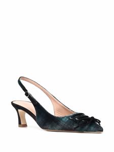Scarosso Livv fluwelen pumps - Blauw