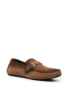 Santoni Loafers met gesp - Bruin