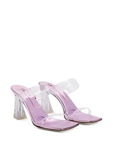 Giuseppe Zanotti Flaminia Plexi muiltjes met bandjes - Roze