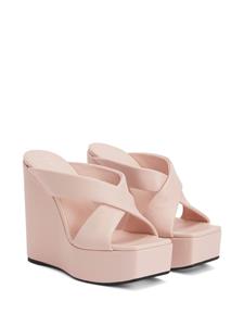 Giuseppe Zanotti Melissa muiltjes met kruisbandjes - Roze