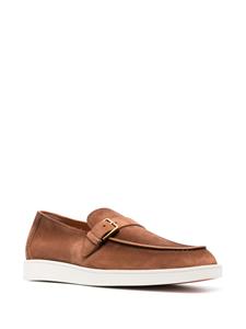 Santoni Dread leren loafers - Bruin