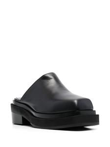 Eckhaus Latta Zoe leren klompen - Zwart