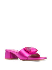 Gianvito Rossi Jaipur satijnen muiltjes - Roze