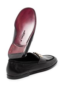 Dolce & Gabbana Loafers met DG plakkaat - Zwart