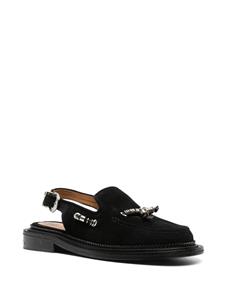 Toga Virilis Leren slingback loafers - Zwart