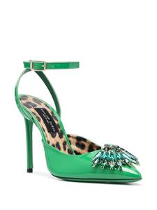 Philipp Plein Vernice pumps verfraaid met kristallen - Groen