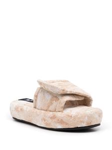 Natasha Zinko Slippers met kant - Wit