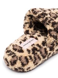 Natasha Zinko Slippers met luipaardprint - Beige