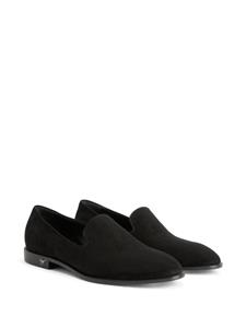 Giuseppe Zanotti Gancini suède loafers - Zwart
