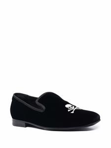 Philipp Plein Fluwelen loafers - Zwart