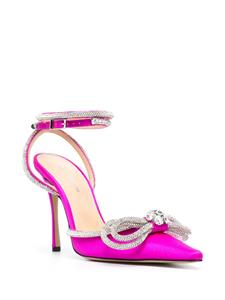 MACH & MACH Double Bow satijnen pumps - Roze