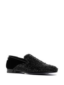 Philipp Plein Lewis loafers verfraaid met stras - Zwart