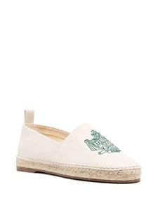 Maison Kitsuné Espadrilles met geborduurd logo - Beige