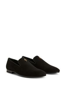 Giuseppe Zanotti Suède loafers - BLACK