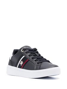 Tommy Hilfiger leather low-top sneakers - Blauw