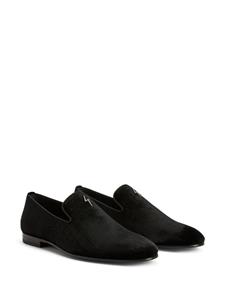 Giuseppe Zanotti Fluwelen loafers - BLACK