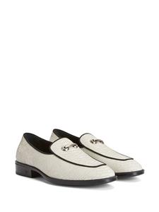 giuseppezanotti Giuseppe Zanotti Loafers met slangen-effect - Wit